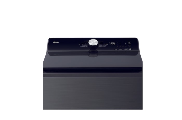 Lavadora de 23kg con AI DD™, Ciclo PetCare, ThinQ™, Lavado a Vapor y Tina de Acero Inoxidable, Platinum Black